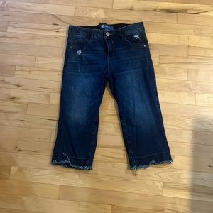 Democracy cropped stretchy jeans
